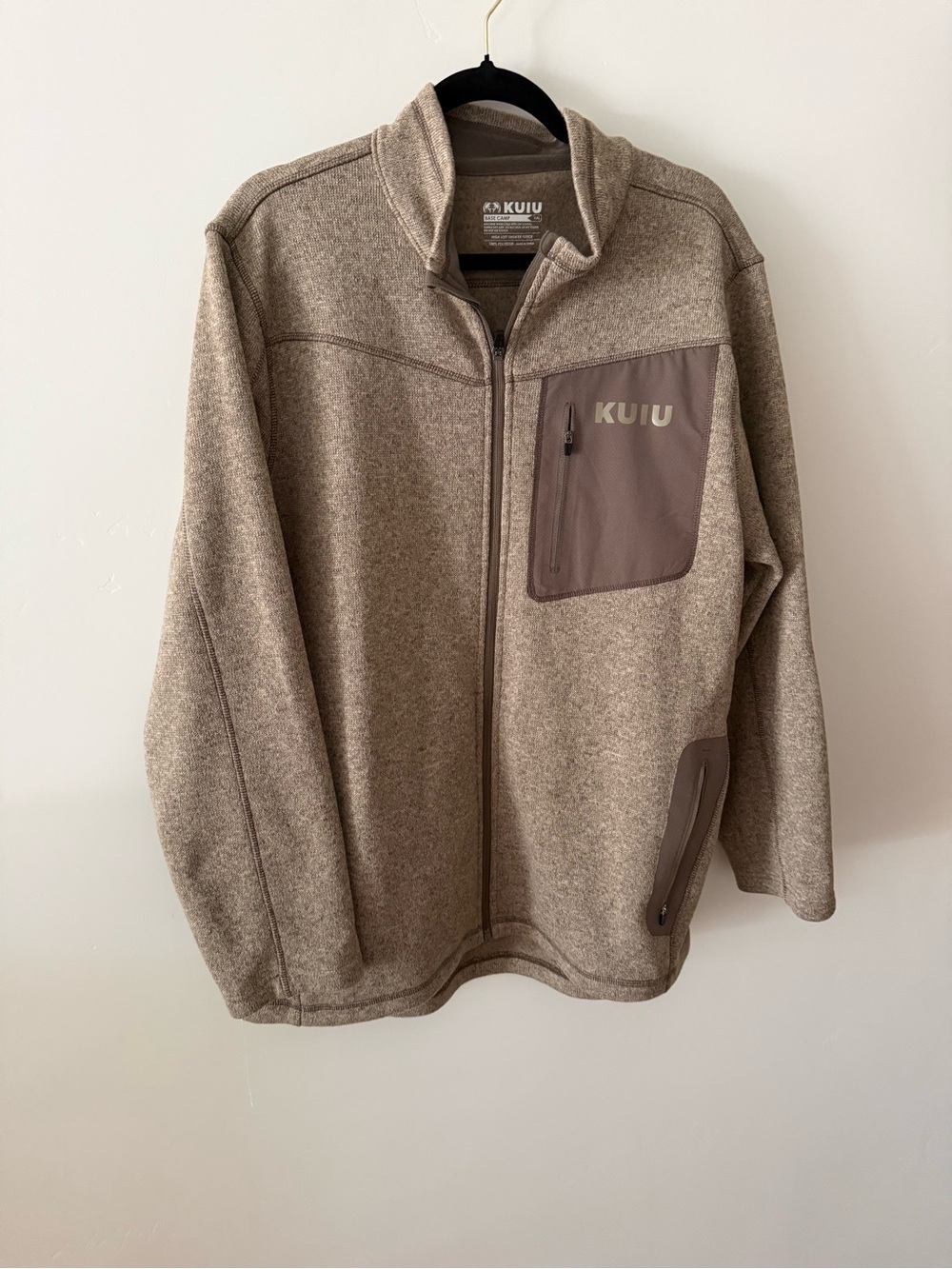 KUIU Men's Taupe/Brown Full-Zip Fleece Jacket